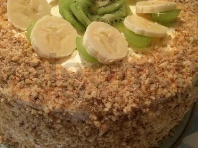 Biskvitinis tortas su citrinos kremu pagrindine nuotrauka