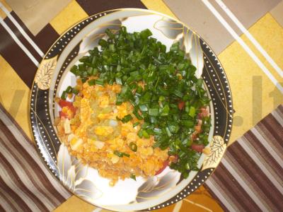 Salotos su lęšiais, pomidorais ir agurkais Žingsnis 6