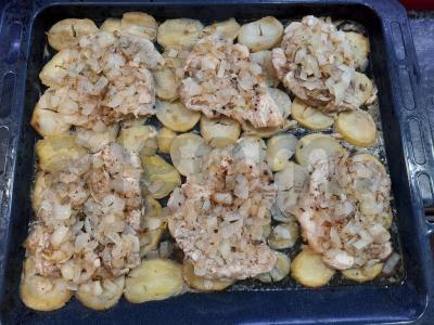 Mėsa prancūziškai su bulvėmis Žingsnis 6