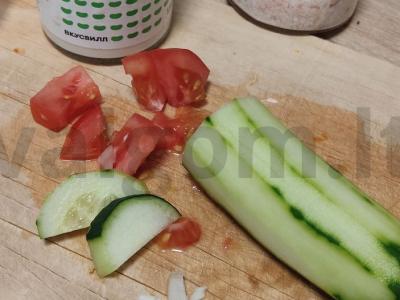 Vegetariškas lavašas su daržovėmis Žingsnis 2