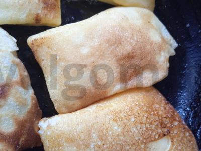 Blynai su vaniliniu varškės įdaru ir aviečių uogiene Žingsnis 5