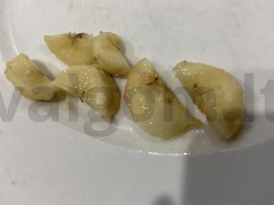 Desertas su plakta grietinėle, sausainiais ir vaisiais Žingsnis 1