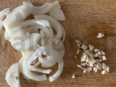 Bulvės su šonine Žingsnis 1