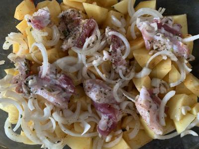 Bulvės su šonine Žingsnis 4