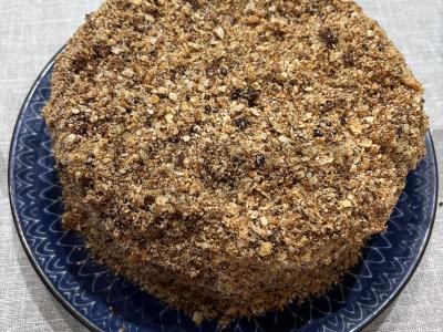 Tortas „Napoleonas“ iš blynų miltų pagrindine nuotrauka