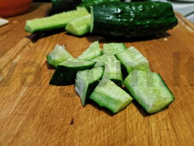 Vasaros salotos su baklažanais ir avinžirniais Žingsnis 6