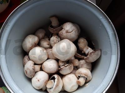 Menkių filė su grybų kepurėle Žingsnis 1