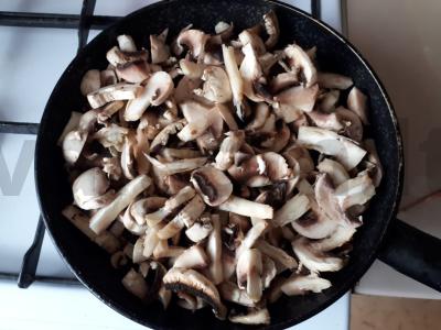 Menkių filė su grybų kepurėle Žingsnis 3