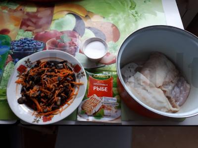 Menkių filė su grybų kepurėle Žingsnis 4