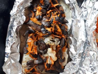 Menkių filė su grybų kepurėle Žingsnis 6