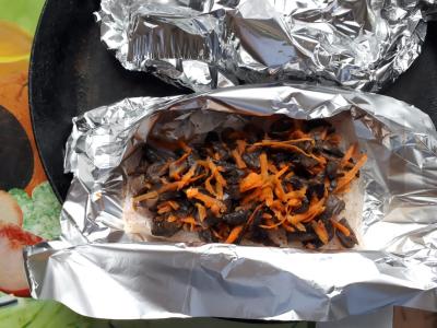 Menkių filė su grybų kepurėle Žingsnis 7