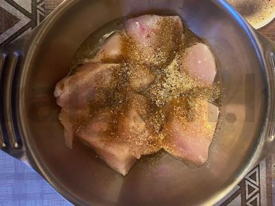 Vištienos šašlykas su bekonu Žingsnis 4