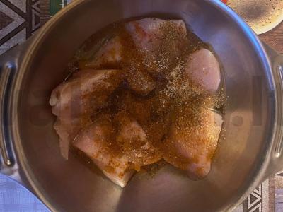 Vištienos šašlykas su bekonu Žingsnis 5