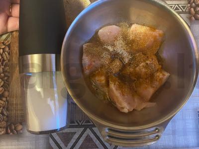 Vištienos šašlykas su bekonu Žingsnis 6