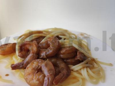 Krevetės sojų-kokosų padaže pagrindine nuotrauka