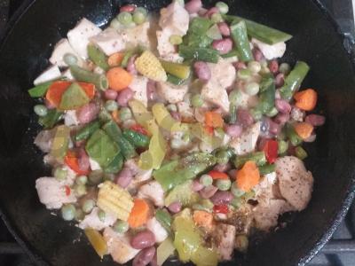 Bulguras su karibų mišiniu ir vištienos filė Žingsnis 2