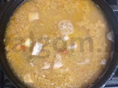 Bulguras su karibų mišiniu ir vištienos filė Žingsnis 4