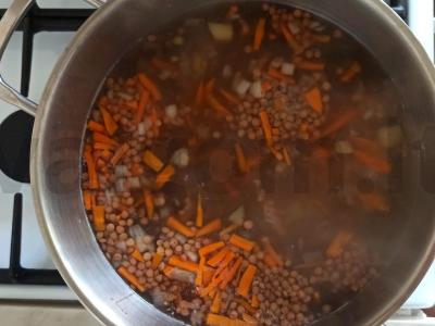 Naudingas sriuba su lęšiais Žingsnis 4