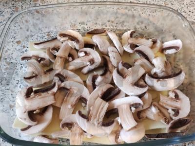 Lazanija su grybais Žingsnis 3