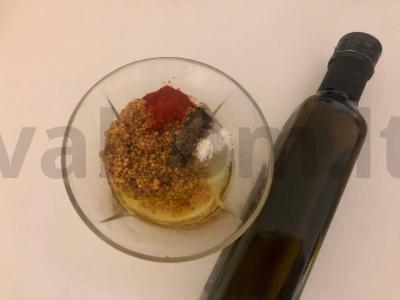 Vegetariškas daržovių salotas su grybais ir aštria padažu Žingsnis 2