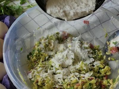 Įdaryti cukinijų žiedai Žingsnis 4