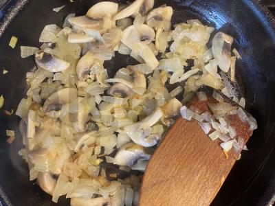 Vegetariškas grybų sriuba Žingsnis 6