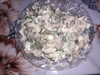 Salotos su kalmarais ir pievagrybiais pagrindine nuotrauka