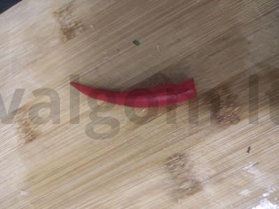 Vištiena su daržovėmis, imbieru ir čili pipirais Žingsnis 5