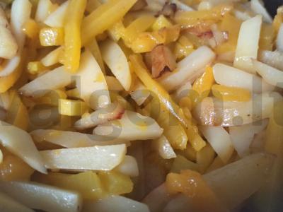 Kepta moliūgų su bulvėmis ir svogūnais Žingsnis 4