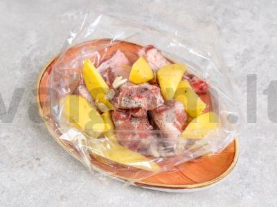 Kiaulienos šonkauliukai su bulvėmis orkaitėje Žingsnis 2