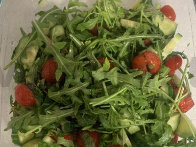 Pavasario salotas su mocarela Žingsnis 2