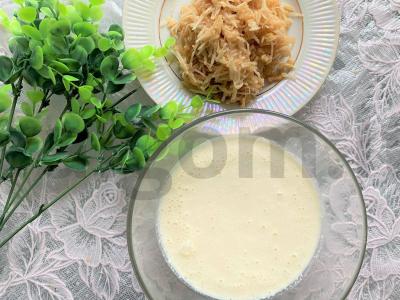 Varškės-obuolių sufliukas mikrobangų krosnelėje Žingsnis 2