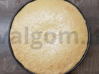 Ryškus sūrio pyragas su vyšnių glajumi Žingsnis 3