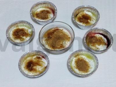 Krembriulė su graikišku jogurtu ir juodaisiais serbentais balzamiko actu Žingsnis 4