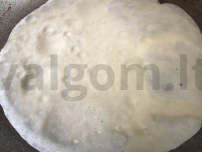 Švelnūs blynai su mėsos įdaru Žingsnis 5