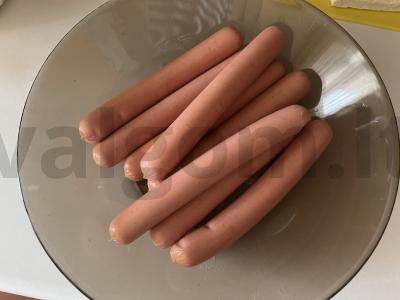 Rudais dešrelės sluoksniuotame mieliniame tešloje Žingsnis 2