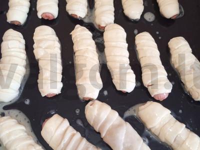 Dešrelės tešloje užkandžiui Žingsnis 3