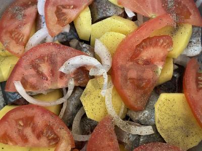 Šviežiai užšaldytos skumbrės žuvienė Žingsnis 5