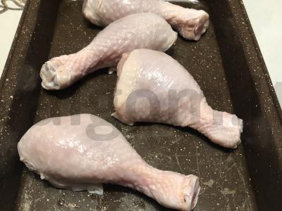 Keptas batatas su vištiena Žingsnis 1