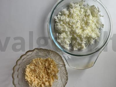 Salotas „Mimoza“ su silpnai sūdyta lašiša Žingsnis 2