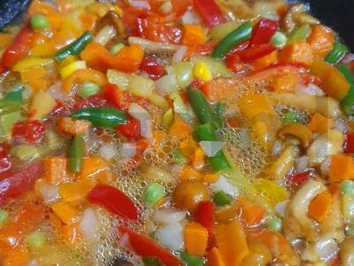 Ryžiai su daržovėmis Žingsnis 3