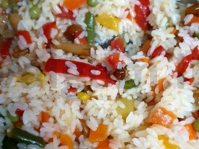 Ryžiai su daržovėmis Žingsnis 4