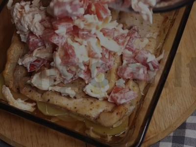 Vištiena su bulvėmis ir sūriu Žingsnis 3