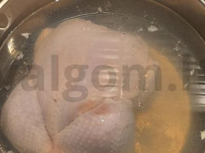 Vištienos sriuba su vermišeliais Žingsnis 1