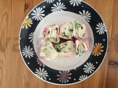 Įdarytos krabų lazdelės su bulvėmis Žingsnis 7