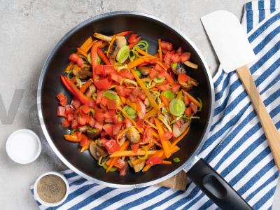 Vegetariškas lagmanas Žingsnis 2