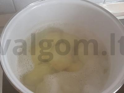 Kukurūzų, sūrio ir faršo apkepas Žingsnis 1