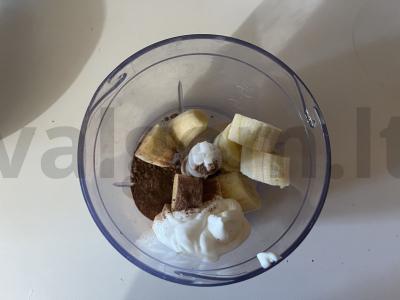 Naudingas bananų ledai su kakavos milteliais Žingsnis 2