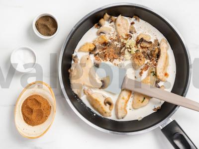 Kalakutienos filė su farfalle makaronais Žingsnis 3