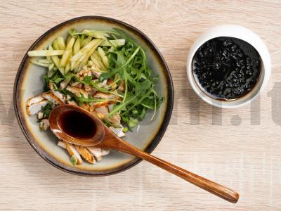 Indėnų filė salotos su žemės riešutų sviestu Žingsnis 3